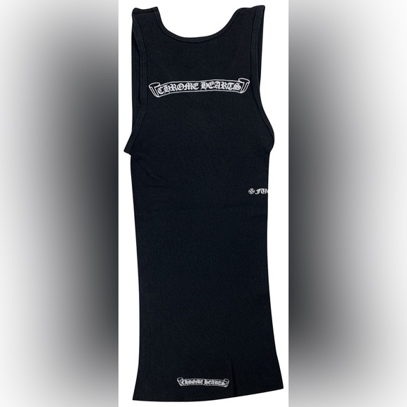 CHROME HEARTS Script Logo Tank Top 'Black' - Picture 2 of 14